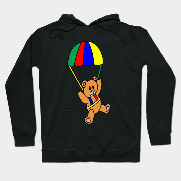 Parachute Teddy Bear Hoodie by imphavok